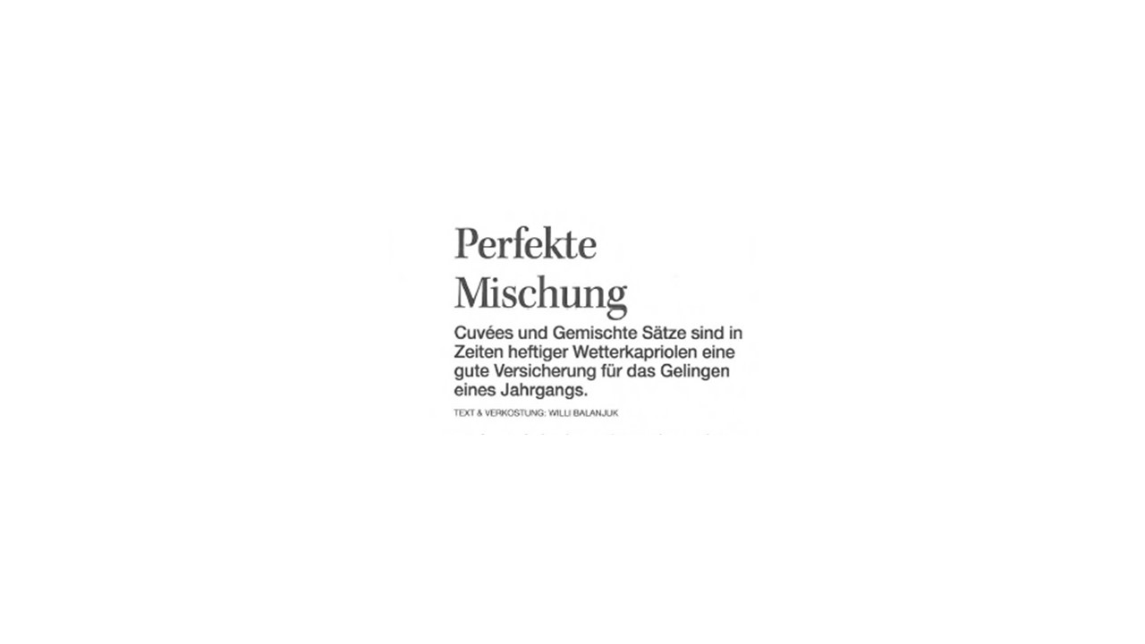 Die perfekte Mischung